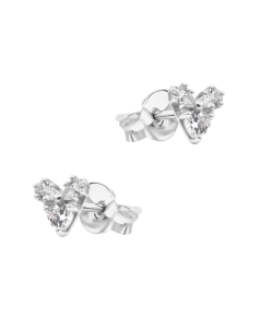 Heart Sparkle Silver Stud Earring STS-7114